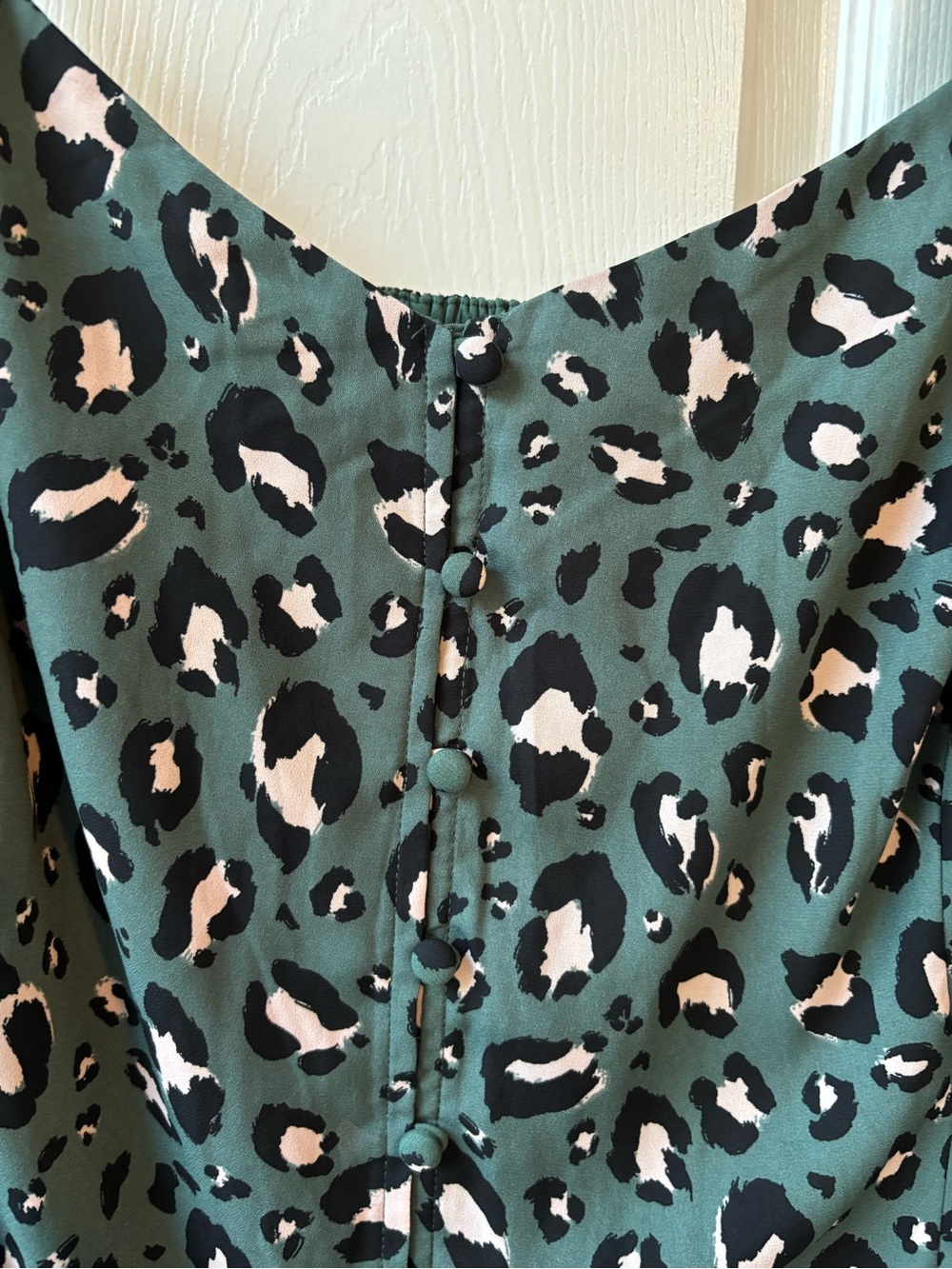 NWT Size 5 5X Torrid Leopard Tank Green Black Spaghetti Strap - Picture 8 of 11